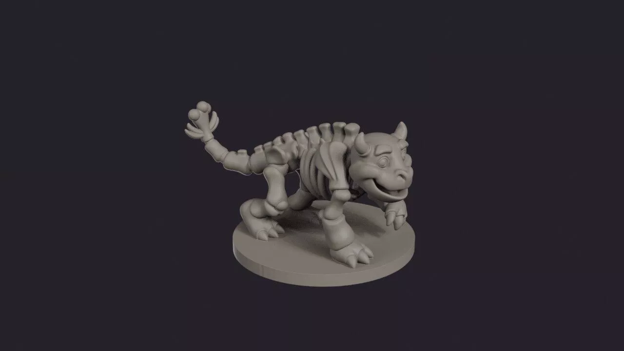 Bone Beast Skeletal Prowler 3D print model