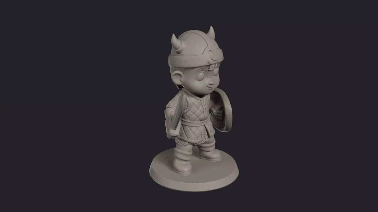 Baby Warrior Brave Squire 3D print model