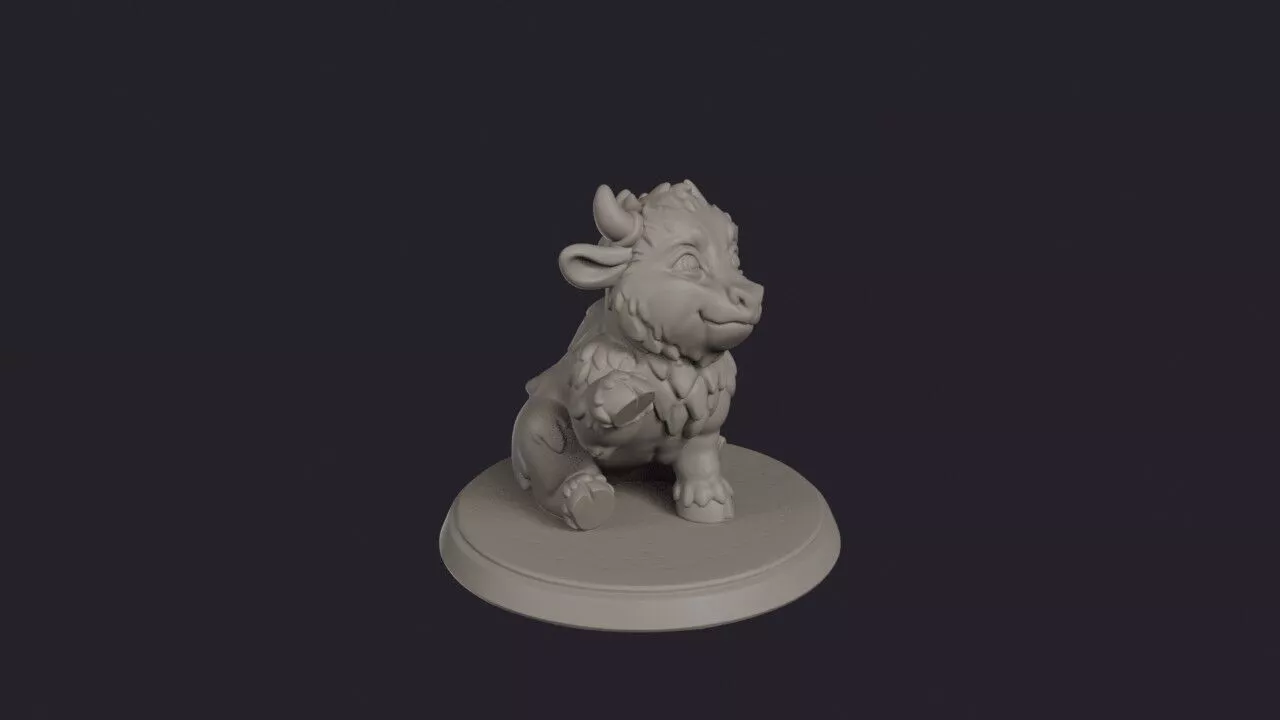 Baby Beast Fluffy Cub 3D print model