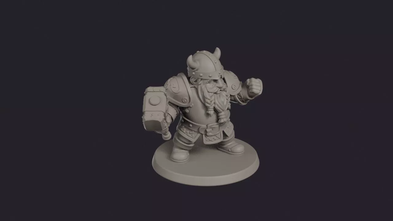 Armor Dwarf Maul Bearer 3D print model