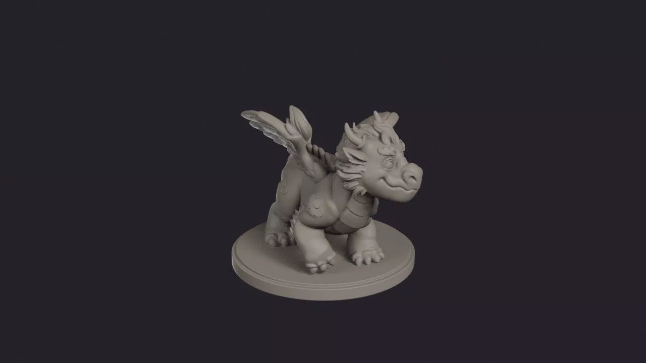 Ancient Beast Winged Guardian 3D print model