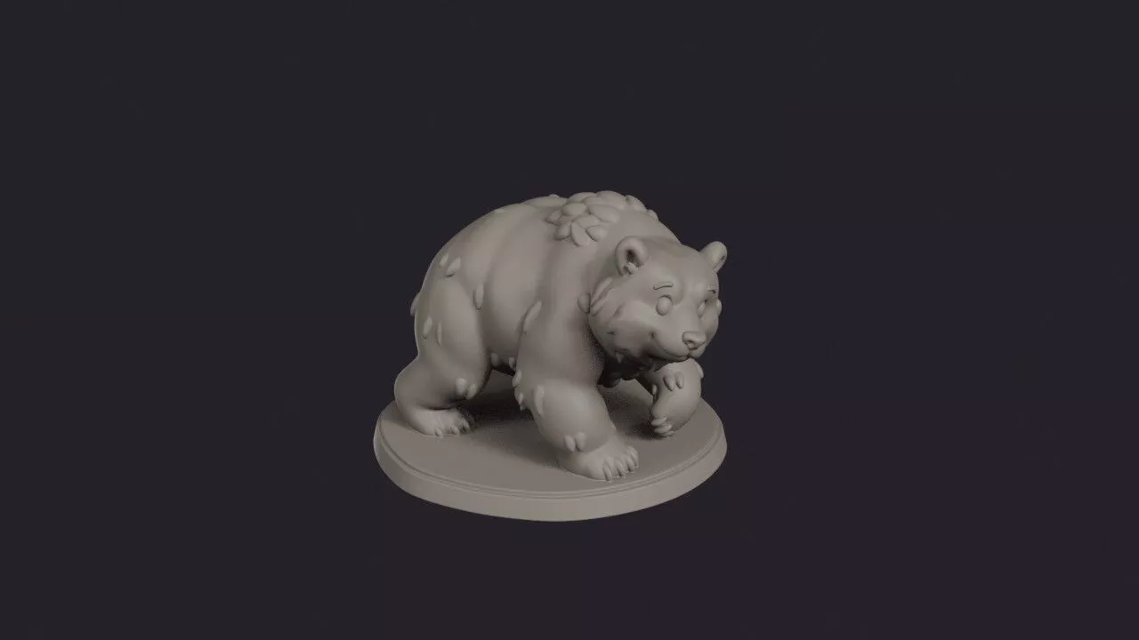 Ancient Bear Primeval Beast 3D print model