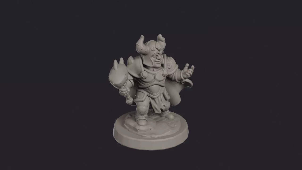 Abyss Warlord Horned Champion 3D print model