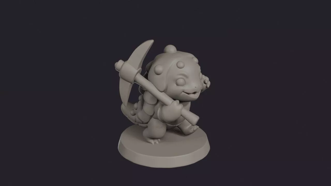 Abyss Slave Pickaxe Digger 3D print model