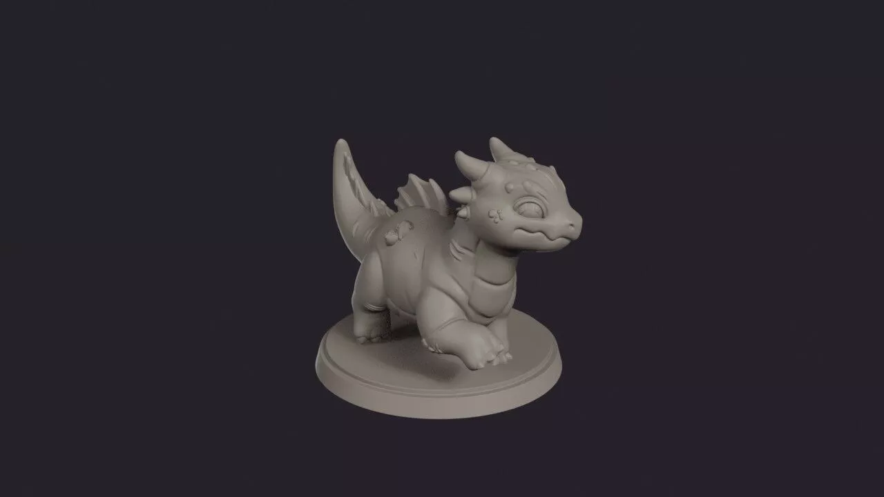 Abyss Dragon Hatchling 3D print model
