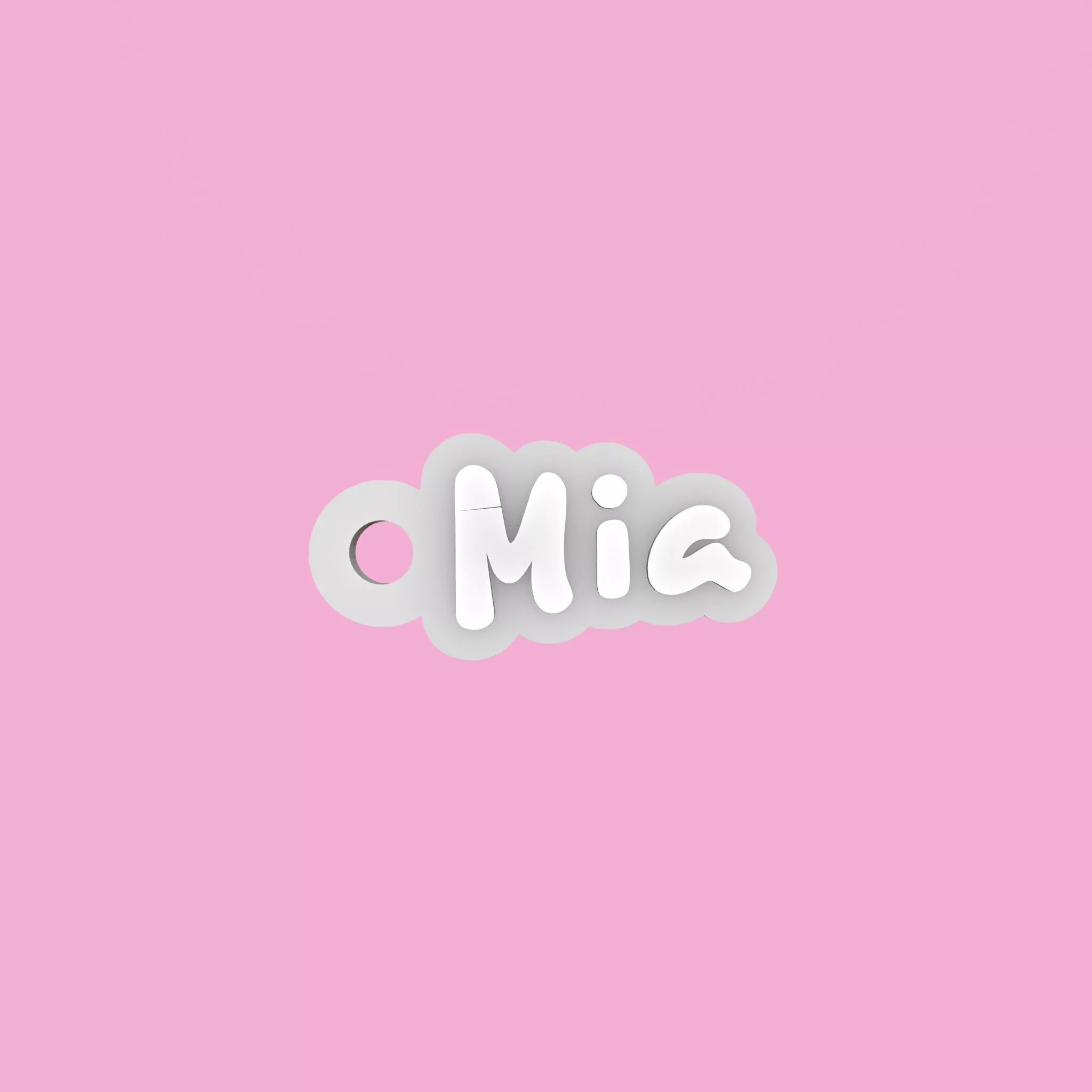 3D Printable Personalized Mia Name Keychain Tag 3D print model