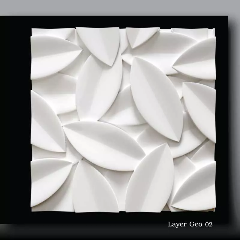 Geometric 3D Layer Pattern CNC Partition Layer Geo 02 3D print model