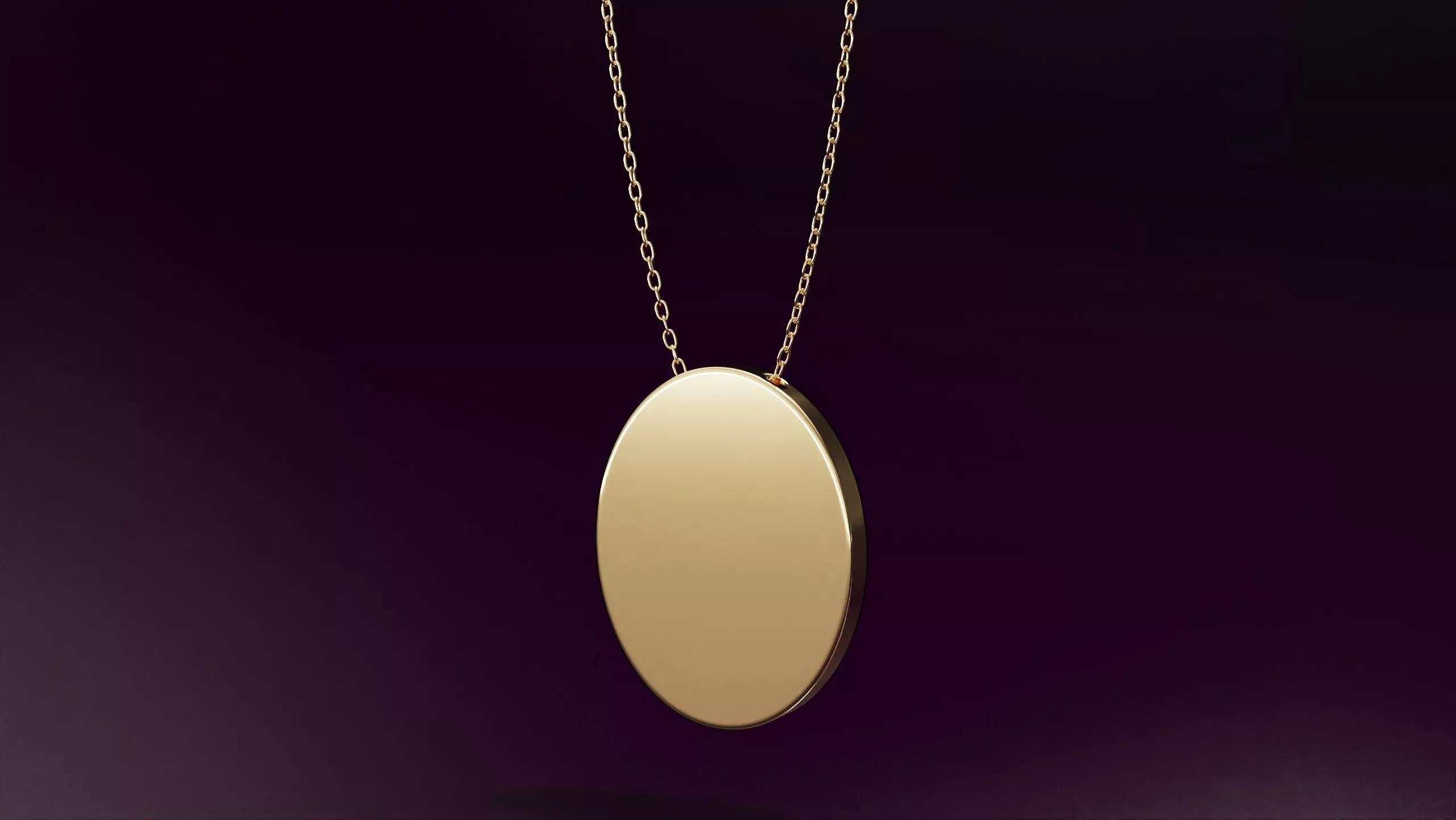 Ellipse pendant 10mm 3D print model