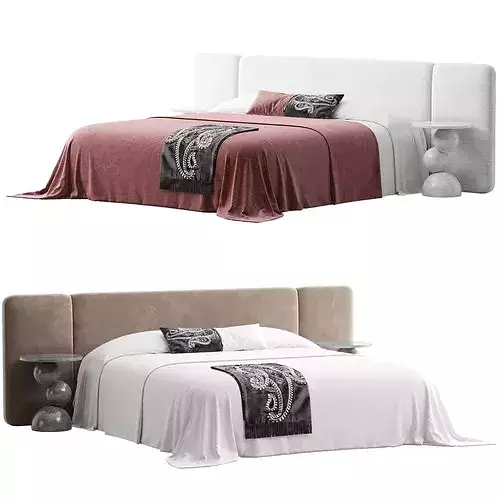 Granada Bed 3D model 5