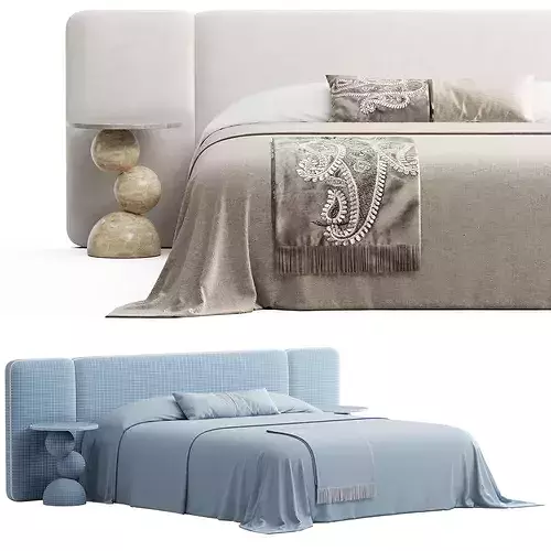 Granada Bed 3D model 7