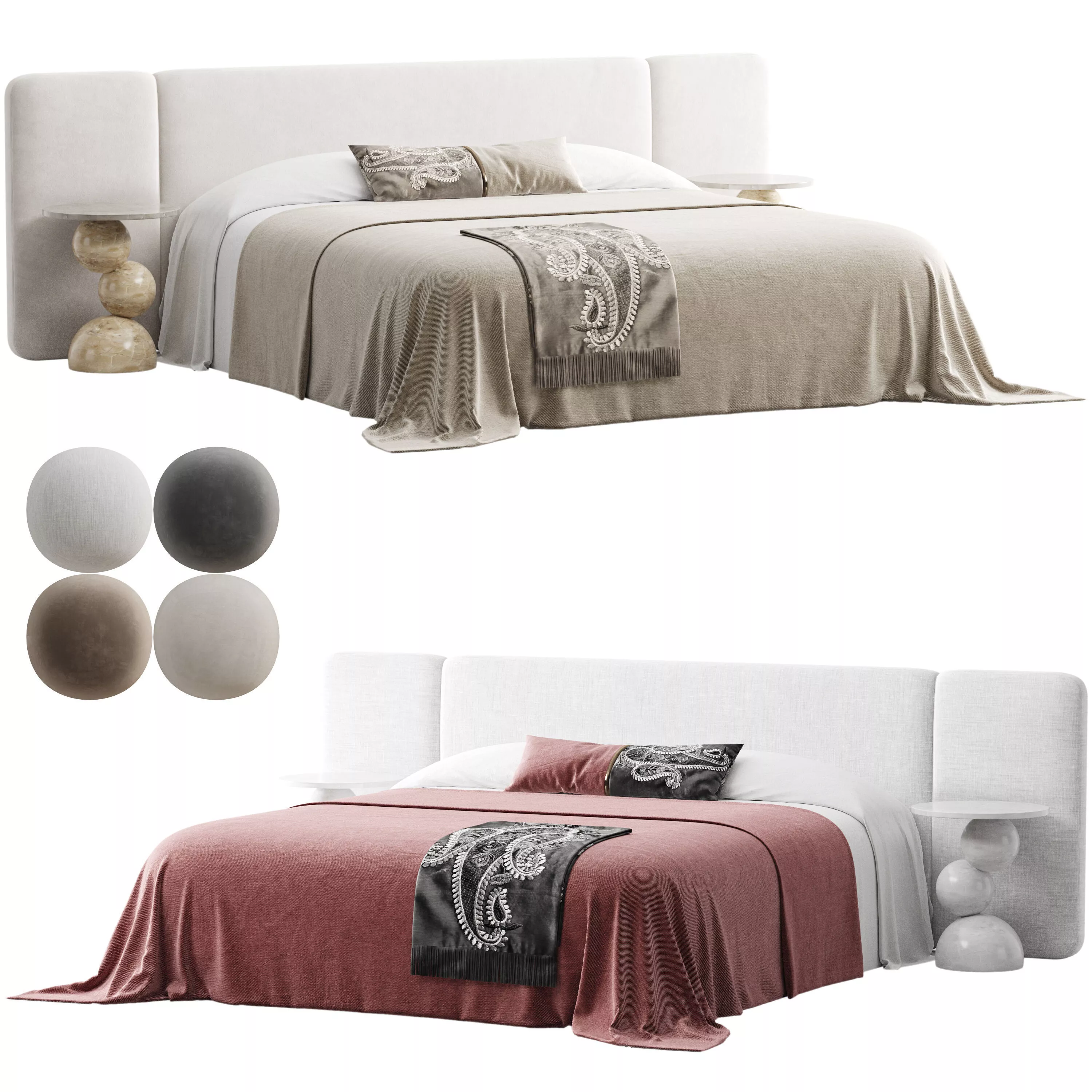 Granada Bed 3D model