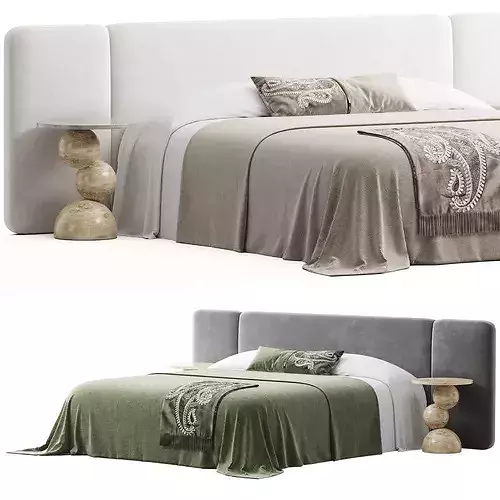 Granada Bed 3D model 4