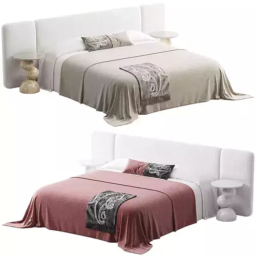 Granada Bed 3D model 6