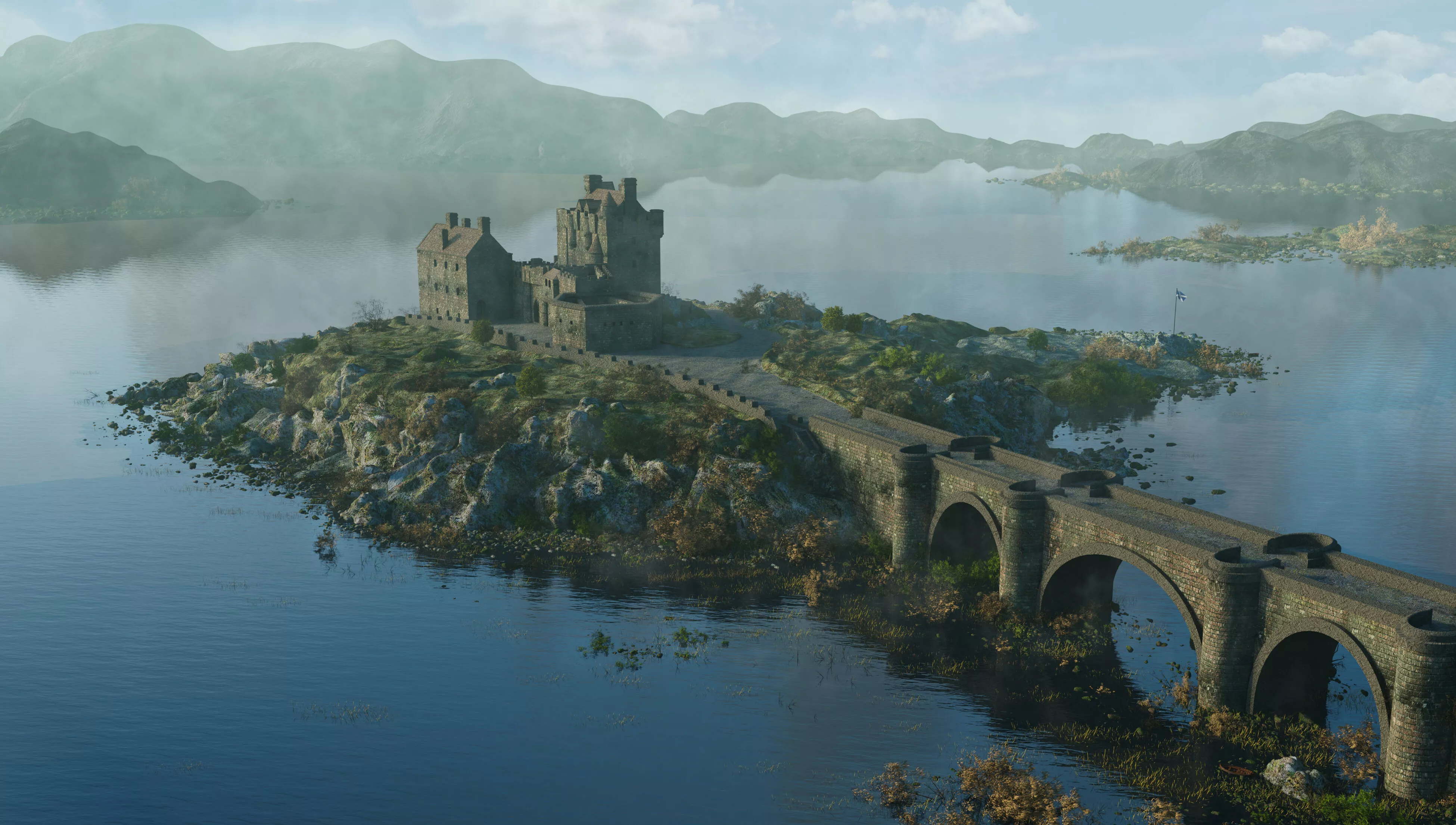 Eilean Donan Castle Scotland 3D model