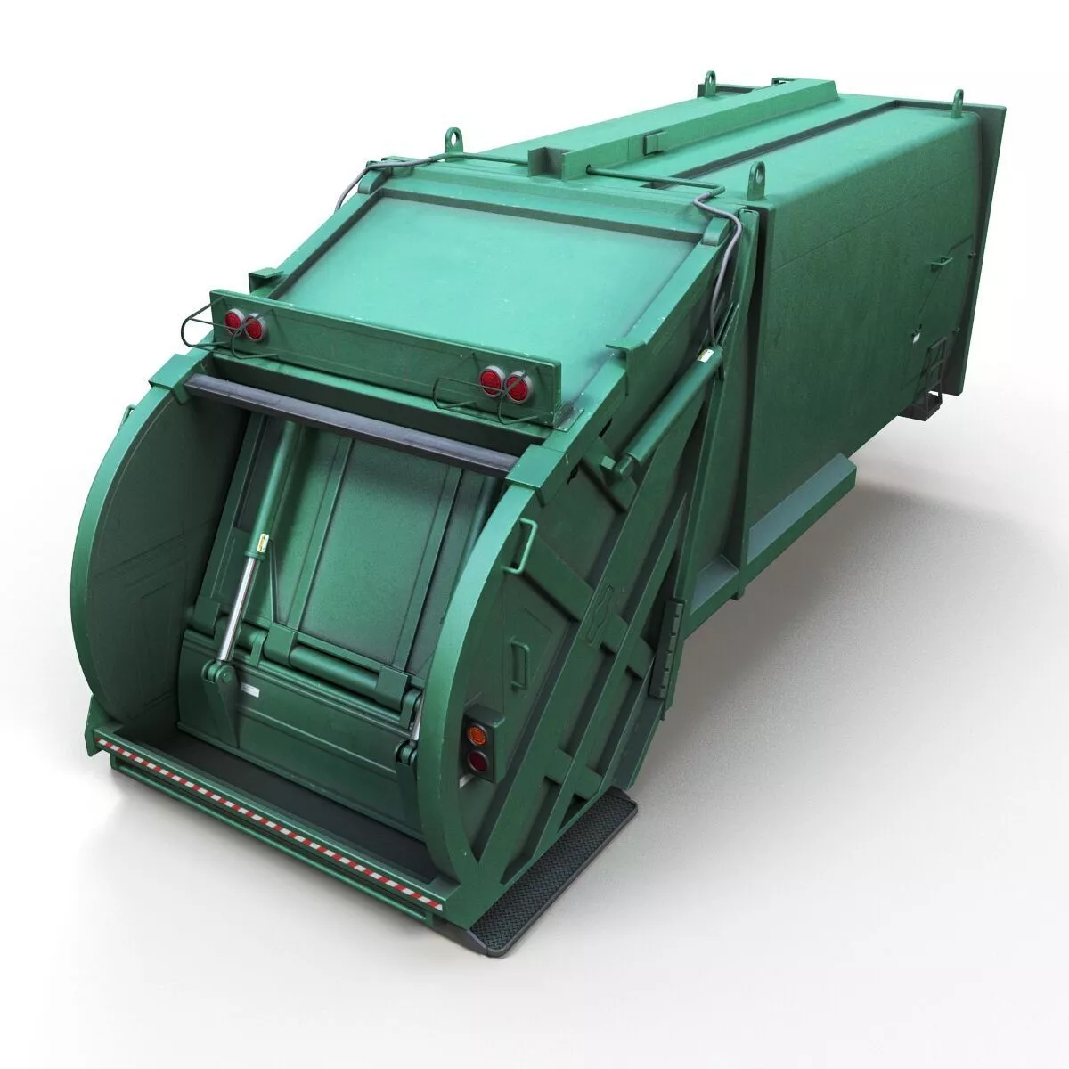 Rear Loader Garbage Refuse Container pbr Low-poly 3D model