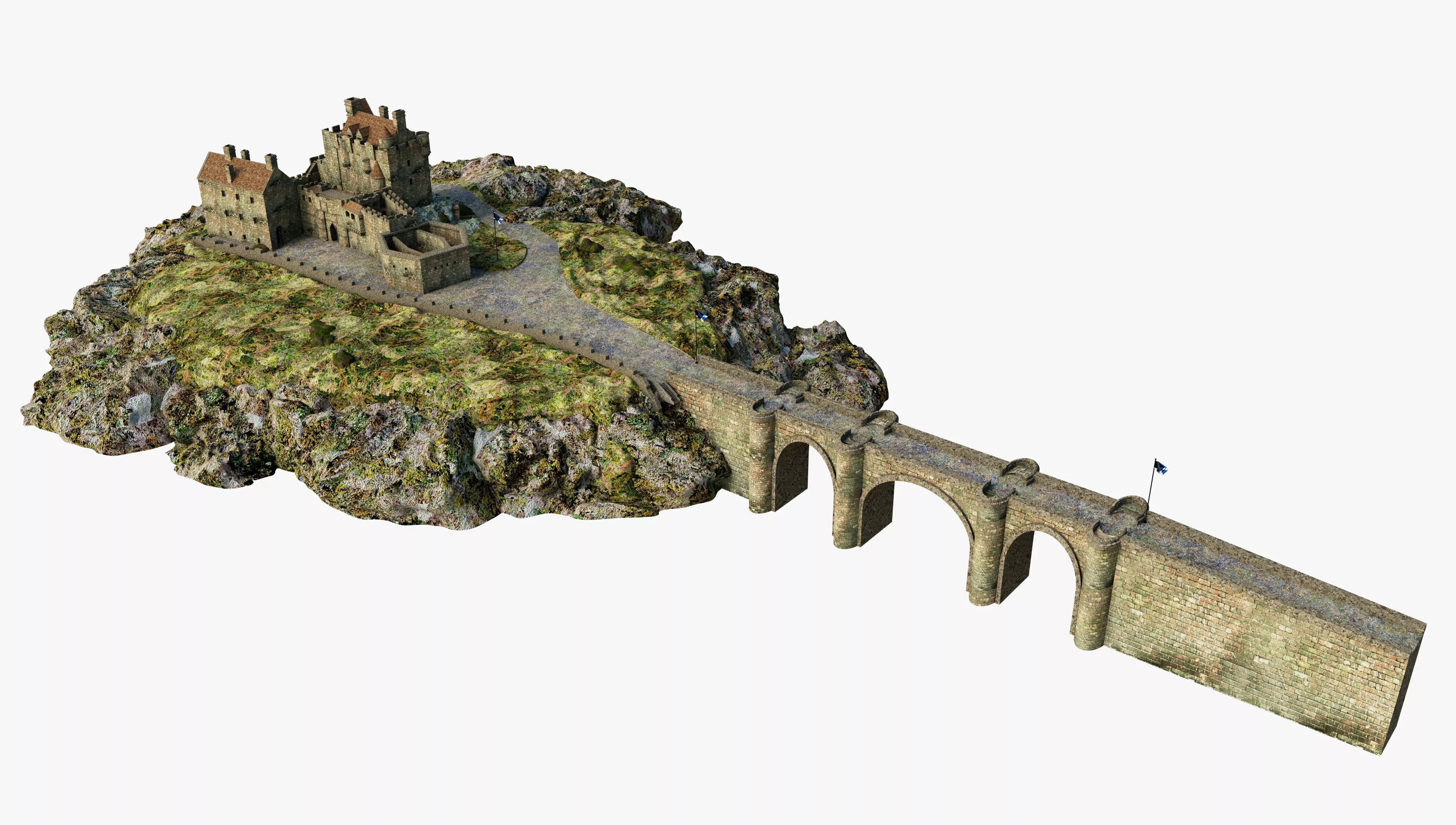 Eilean Donan Castle Scotland 3D model
