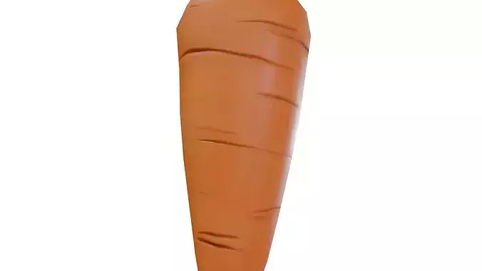 Carrot Low Poly - Stylized Food Asset Low-poly 3D model 4