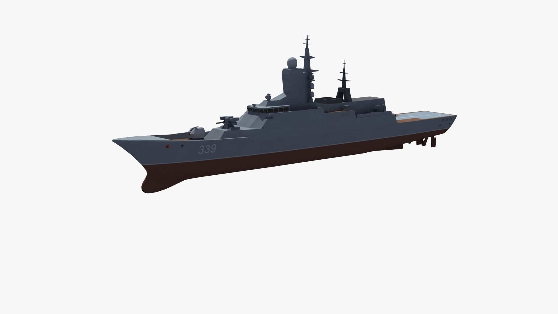 Russian Corvette 3D model_26