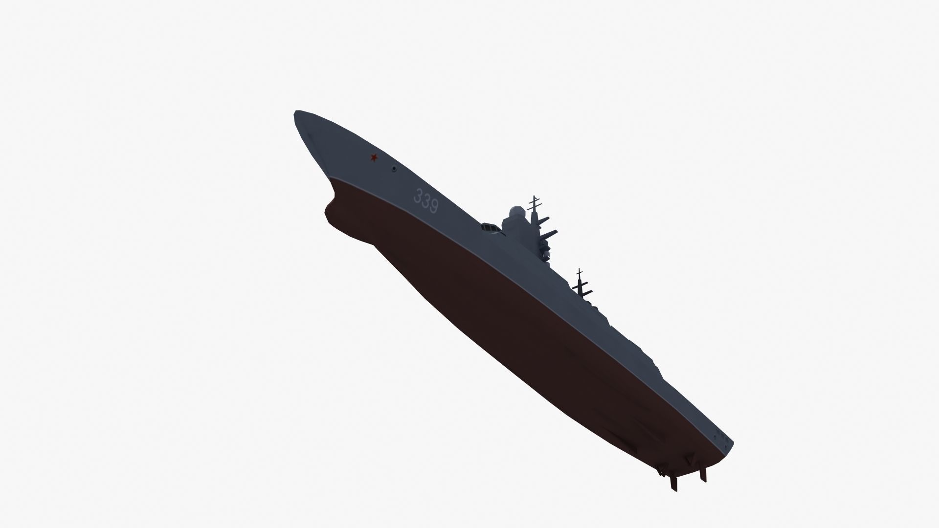 Russian Corvette 3D model_35