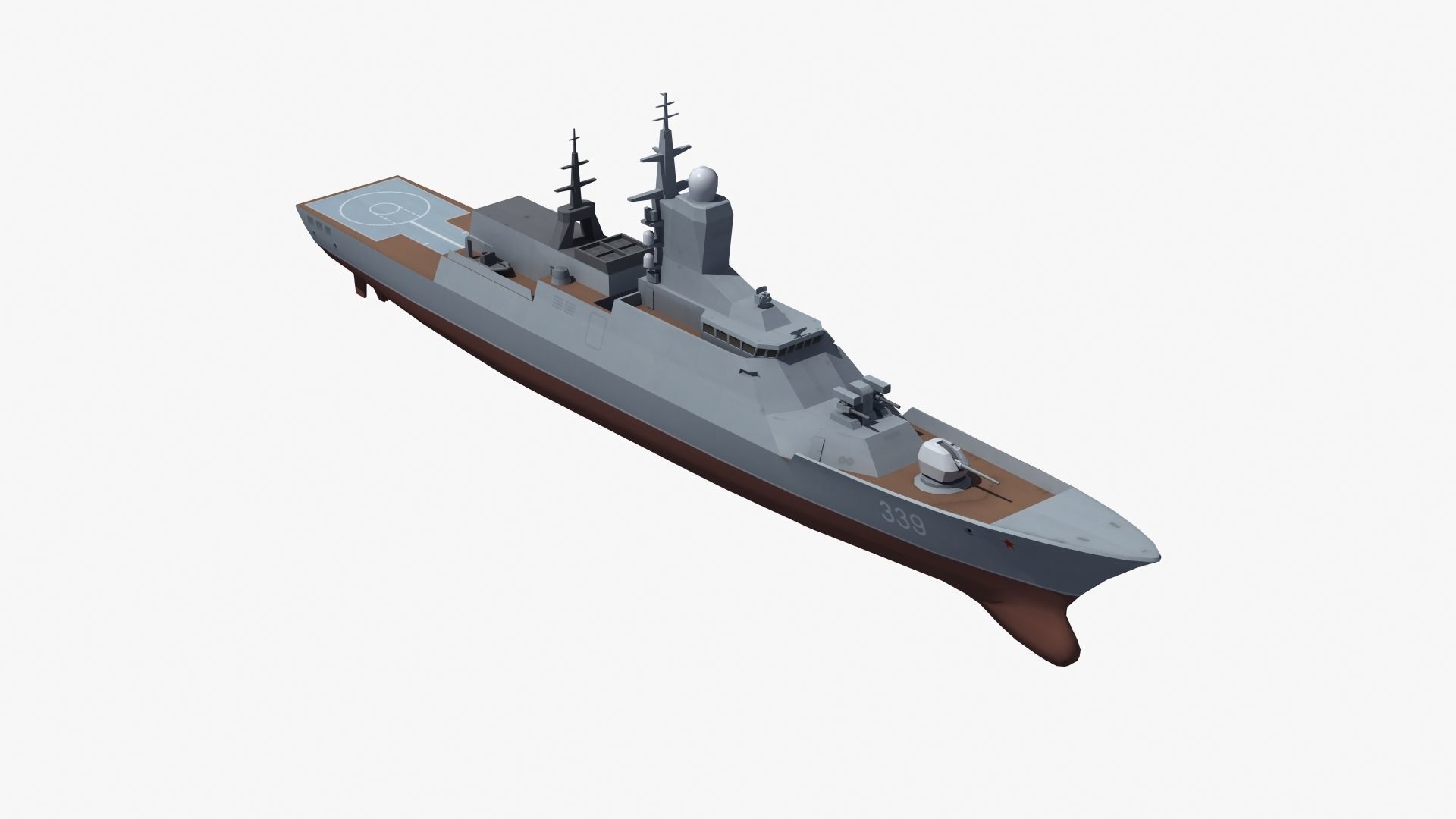 Russian Corvette 3D model_21