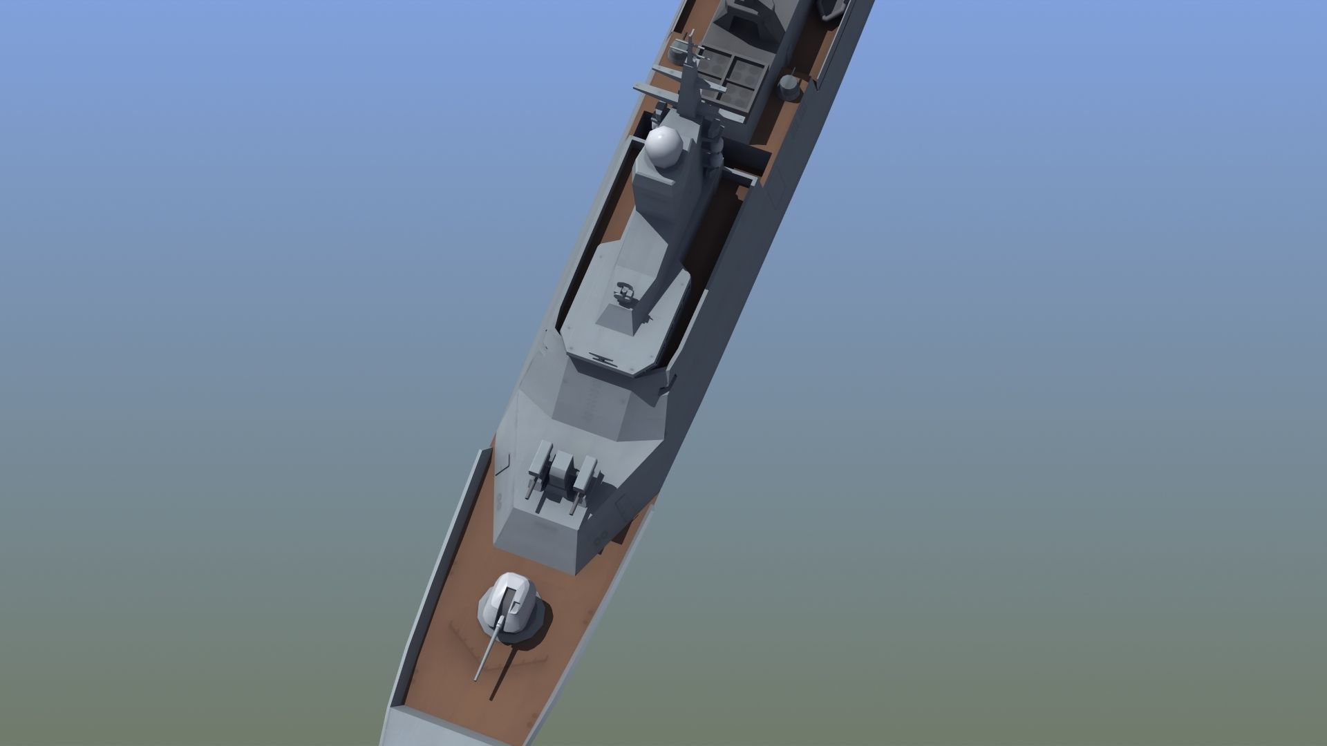 Russian Corvette 3D model_5