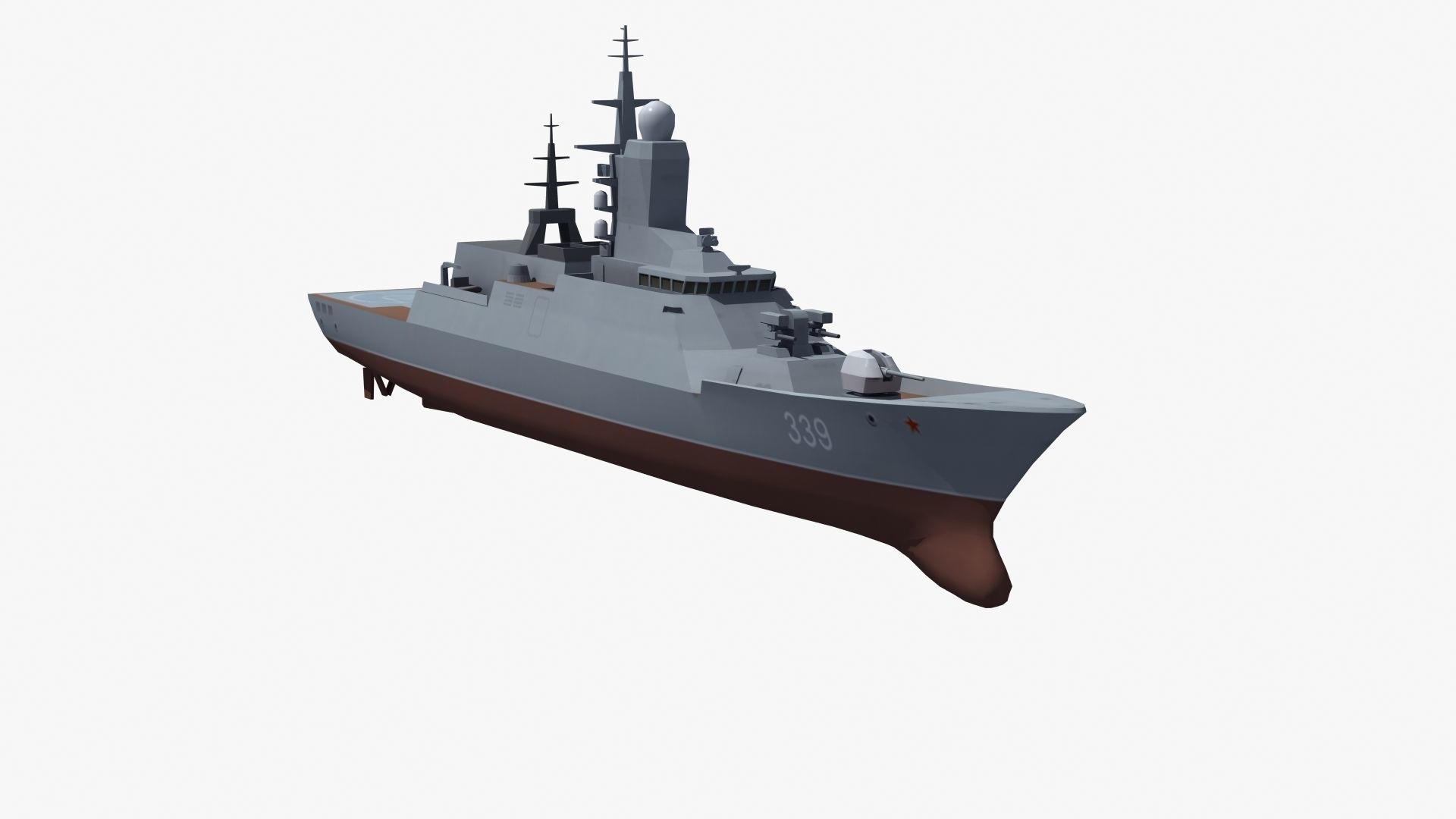 Russian Corvette 3D model_31