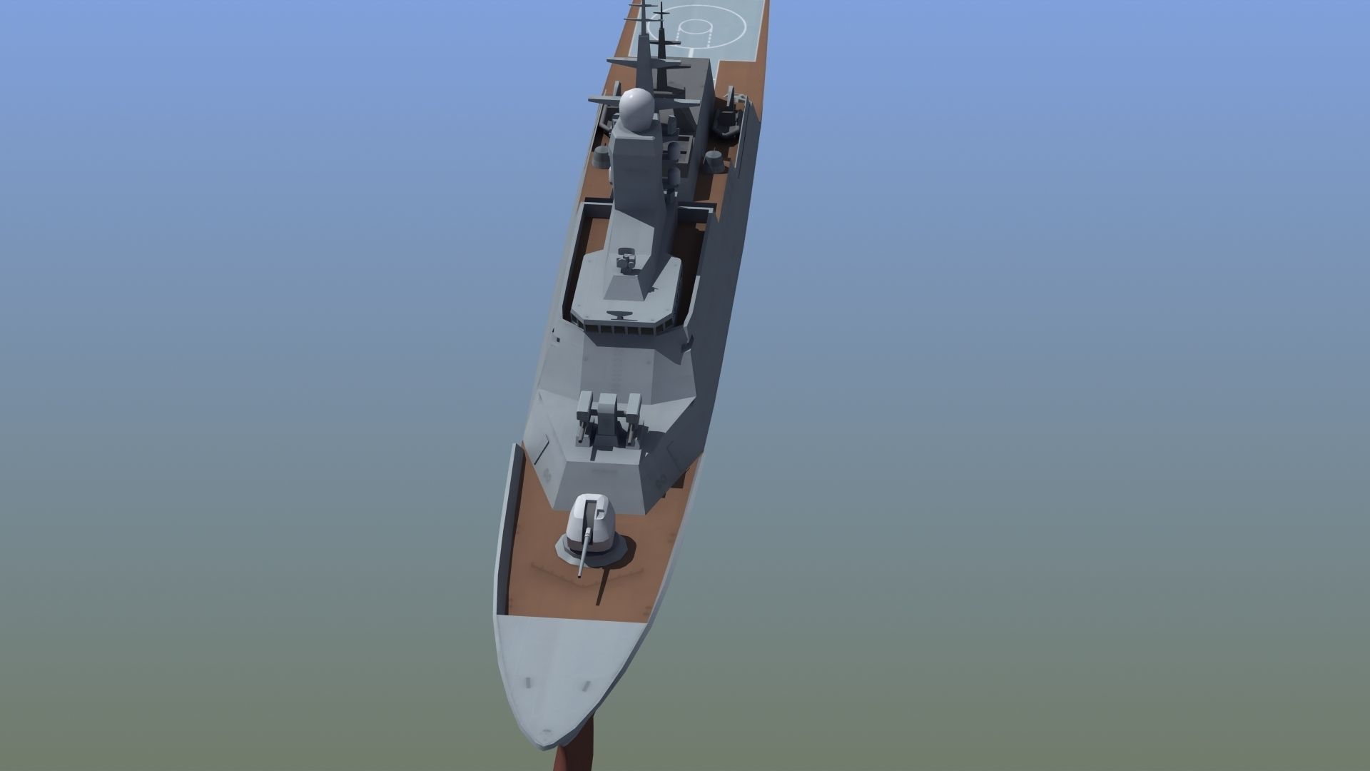 Russian Corvette 3D model_3