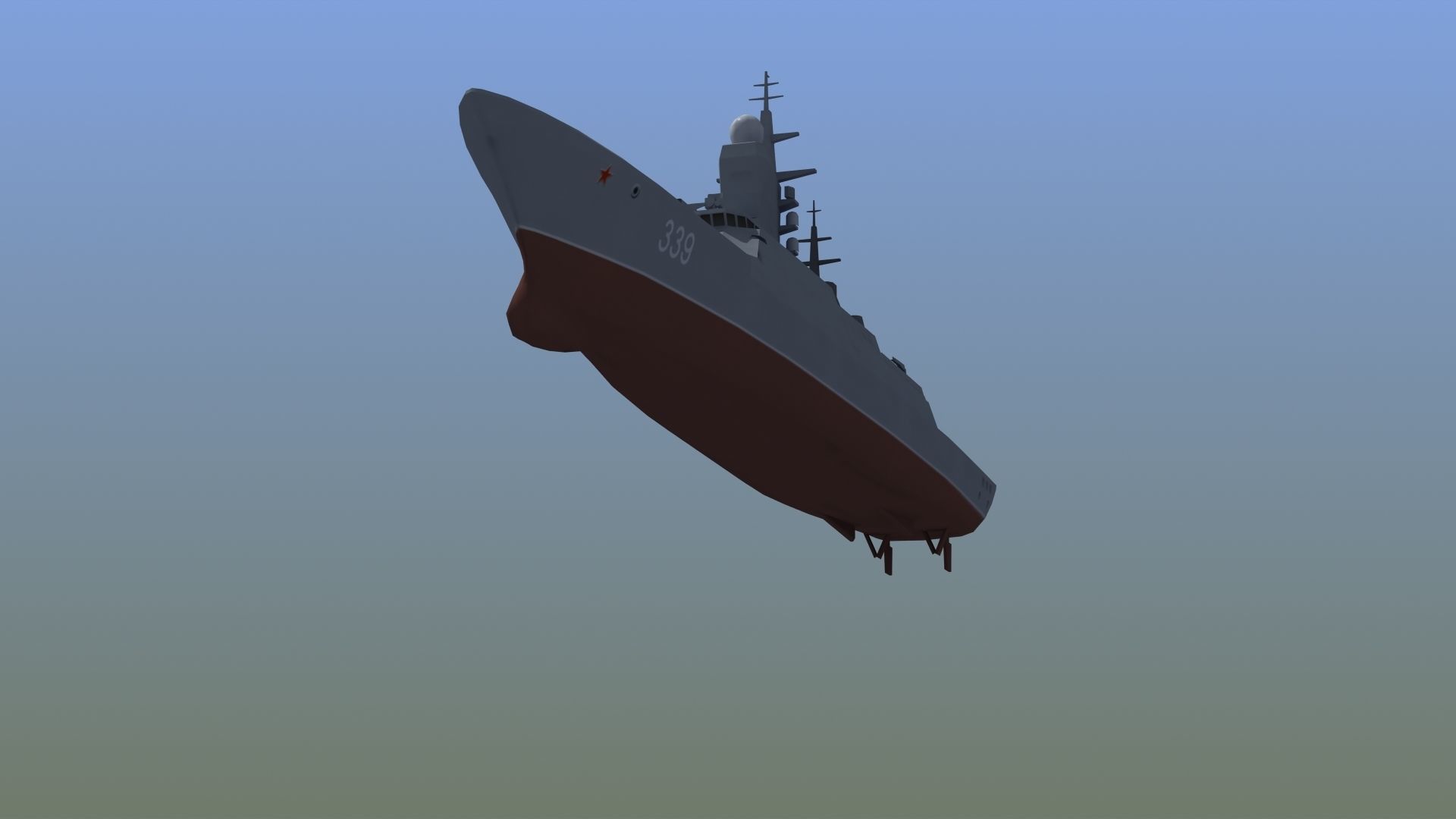 Russian Corvette 3D model_17