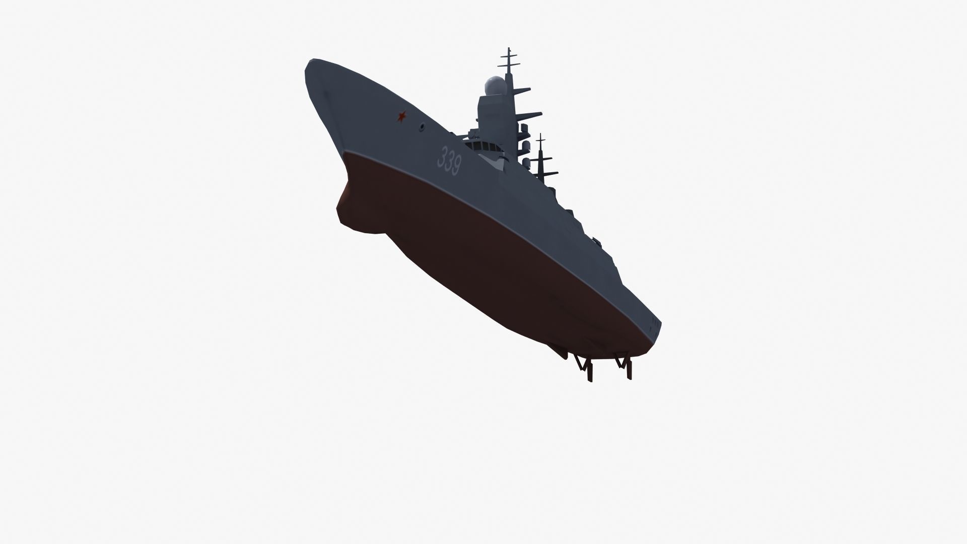 Russian Corvette 3D model_34