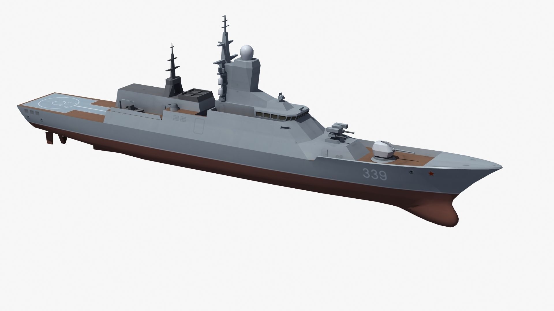Russian Corvette 3D model_30