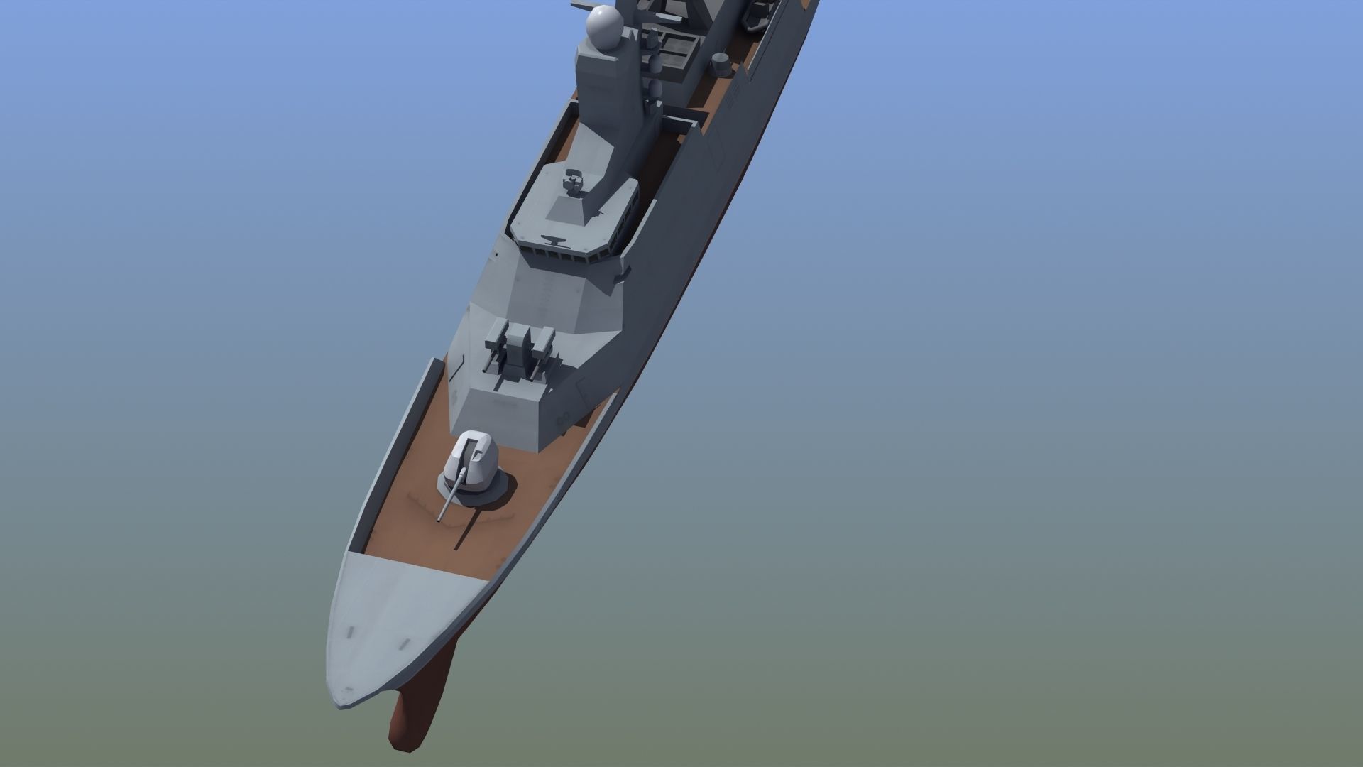 Russian Corvette 3D model_9