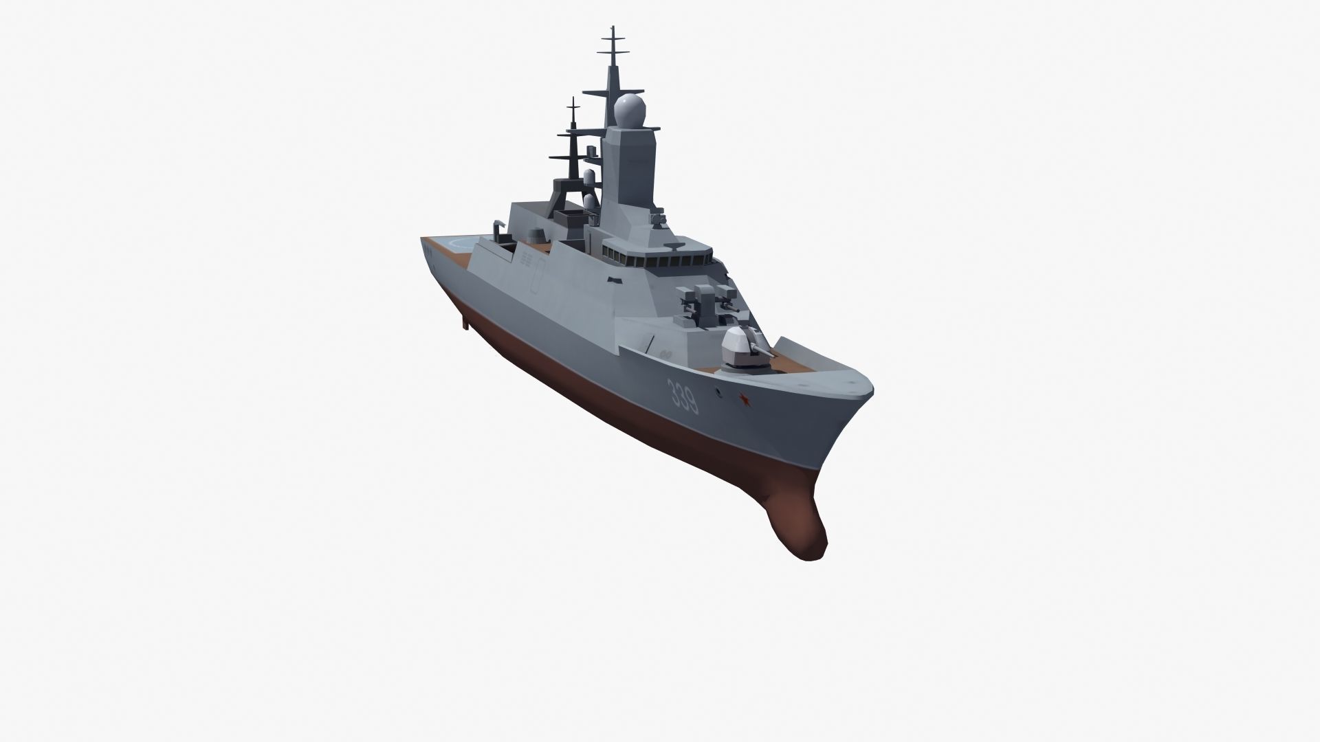 Russian Corvette 3D model_32