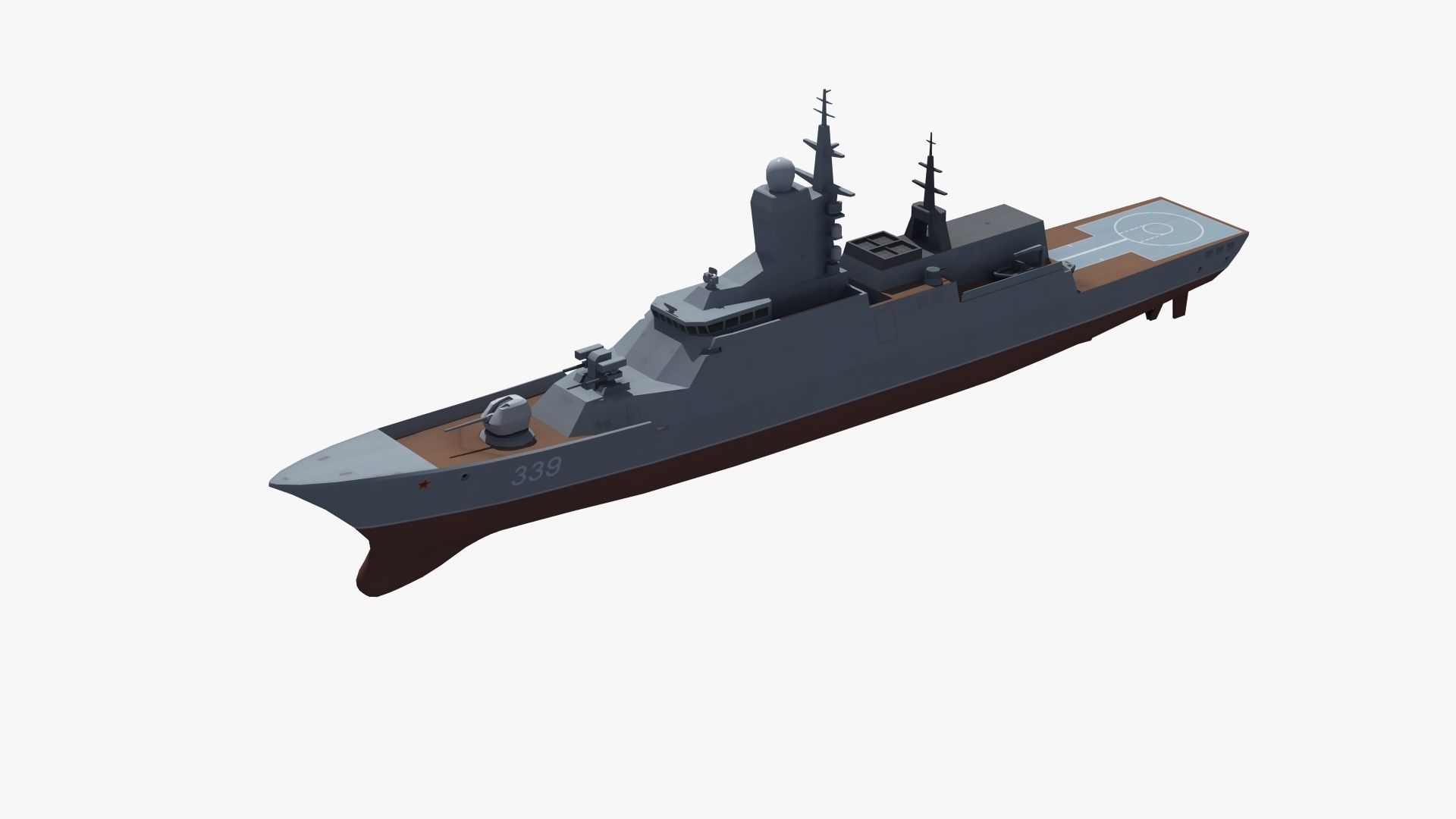Russian Corvette 3D model_1