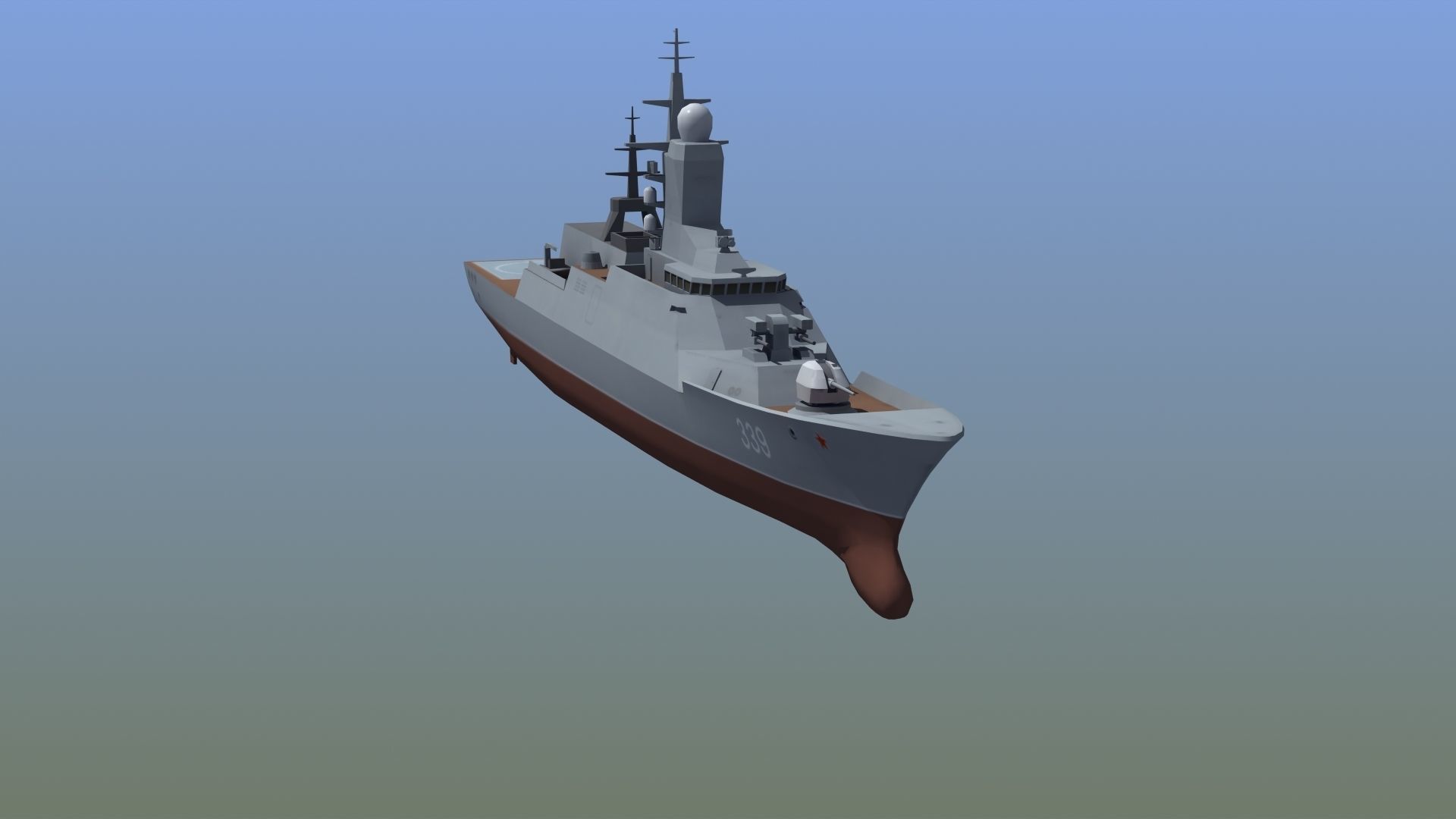 Russian Corvette 3D model_15