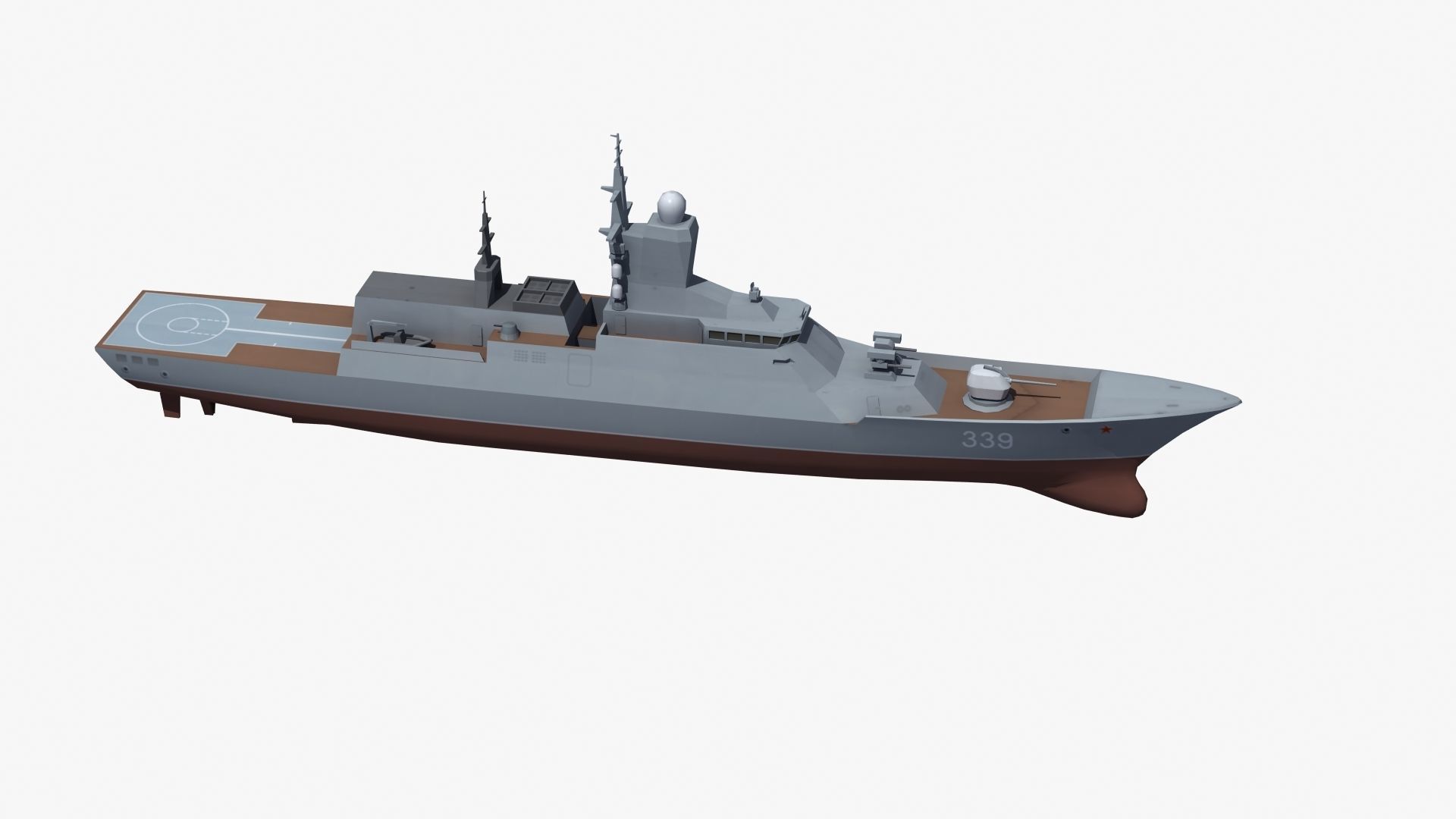 Russian Corvette 3D model_29