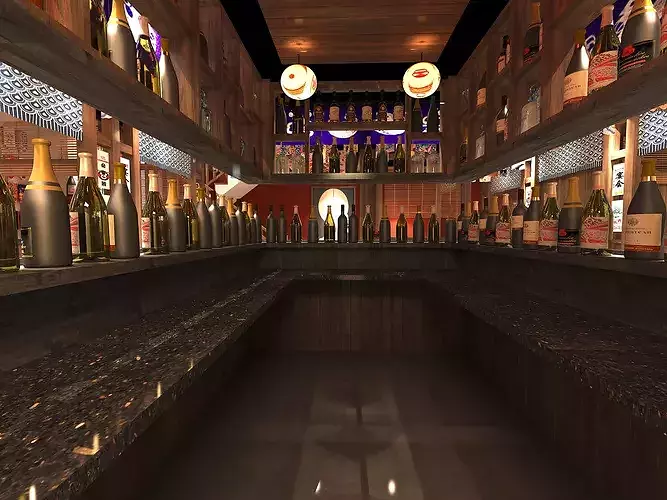Japanese Restaurant - Izakaya 3D model 3