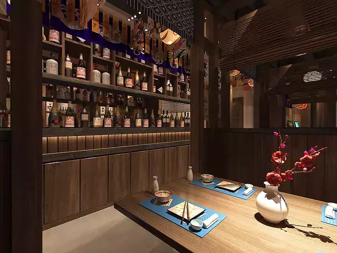 Japanese Restaurant - Izakaya 3D model 7