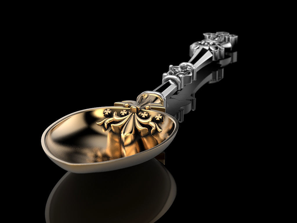 Spoon Cross 3D print model_3