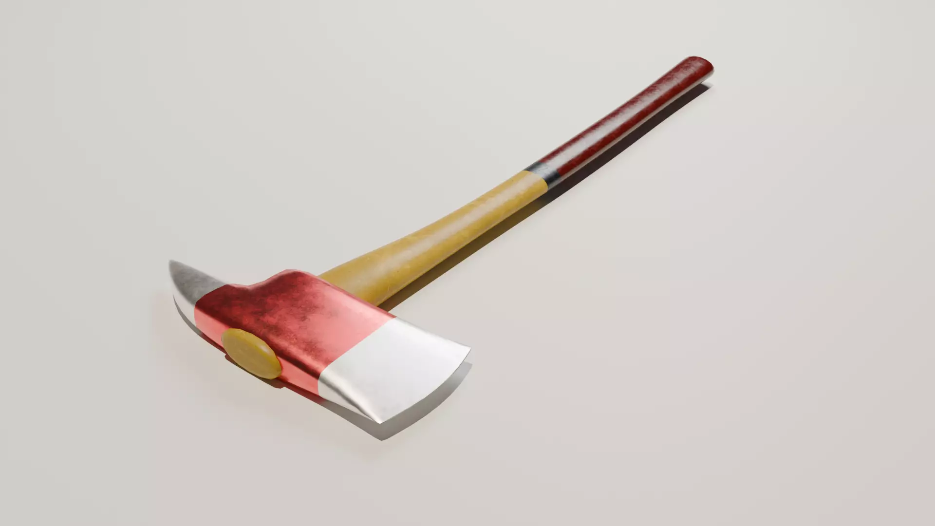 Low Poly Firefighter Axe Low-poly 3D model