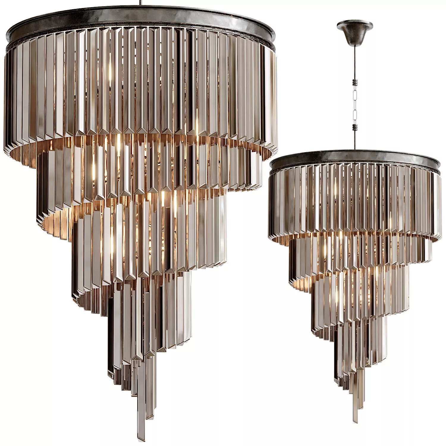 Delight Collection Helix Pendant Light 3D model