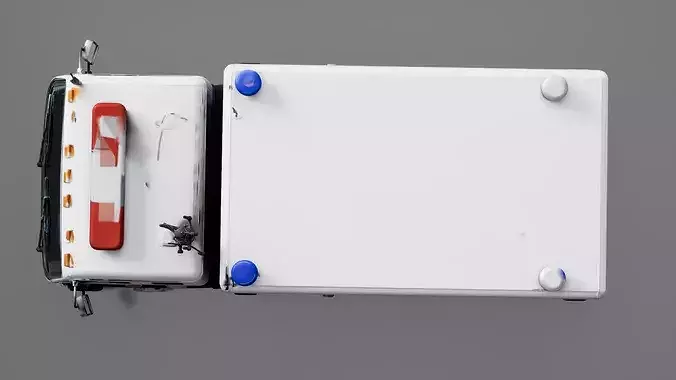 Police Command Vehicle Low-poly 3D model 6
