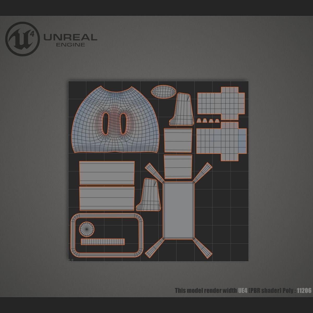 Washer washing machine Low-poly 3D model_12