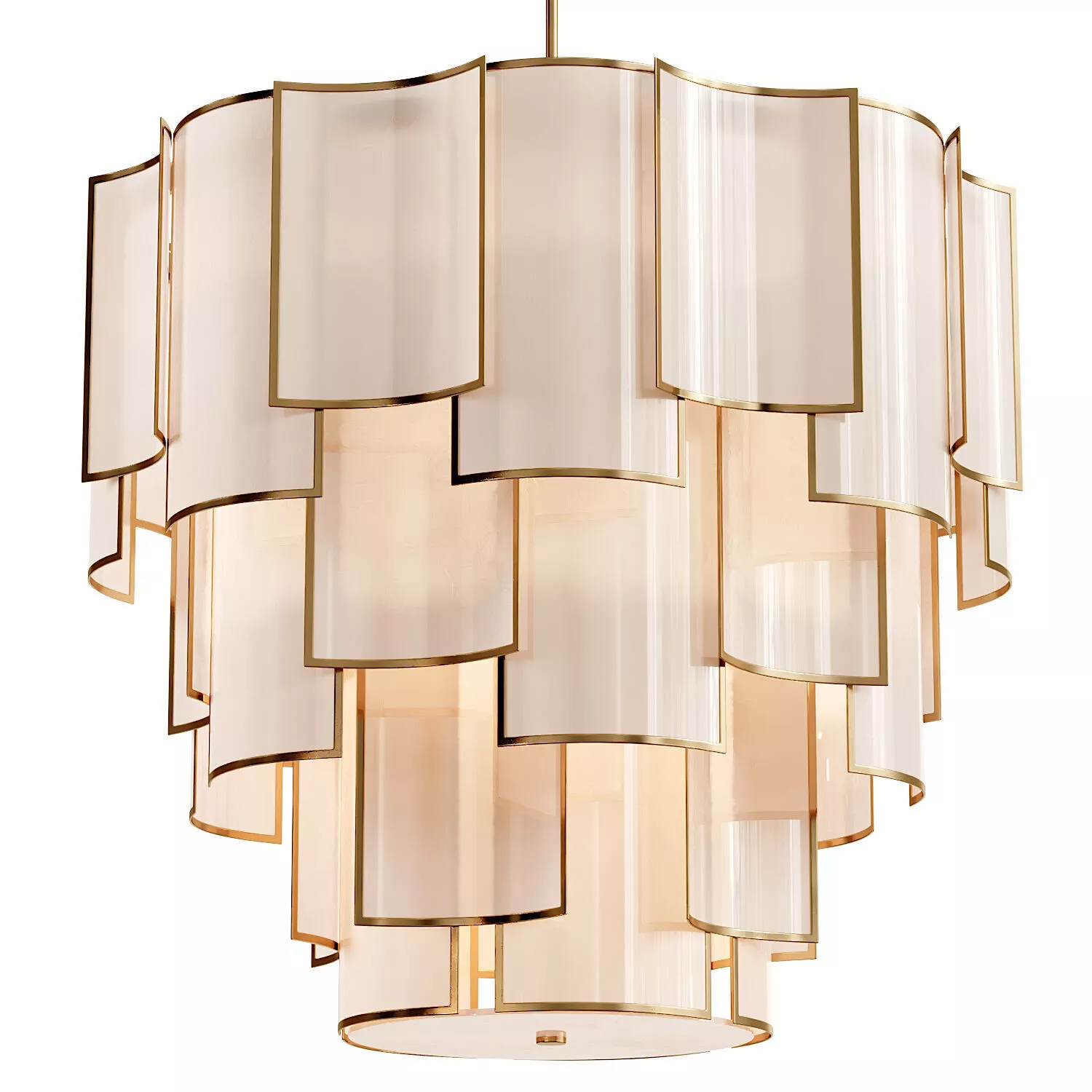Shade 29 Light Chandelier 3D model