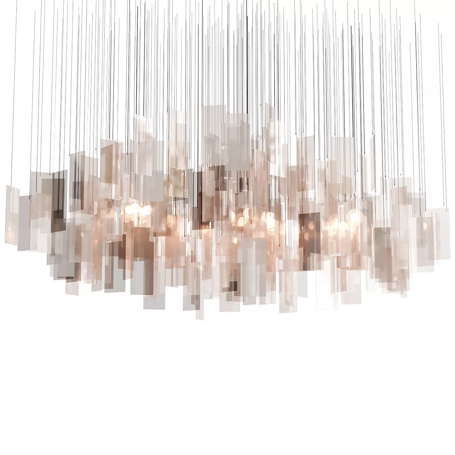 Large Irregular Propellor Cumulus Chandelier 3D model