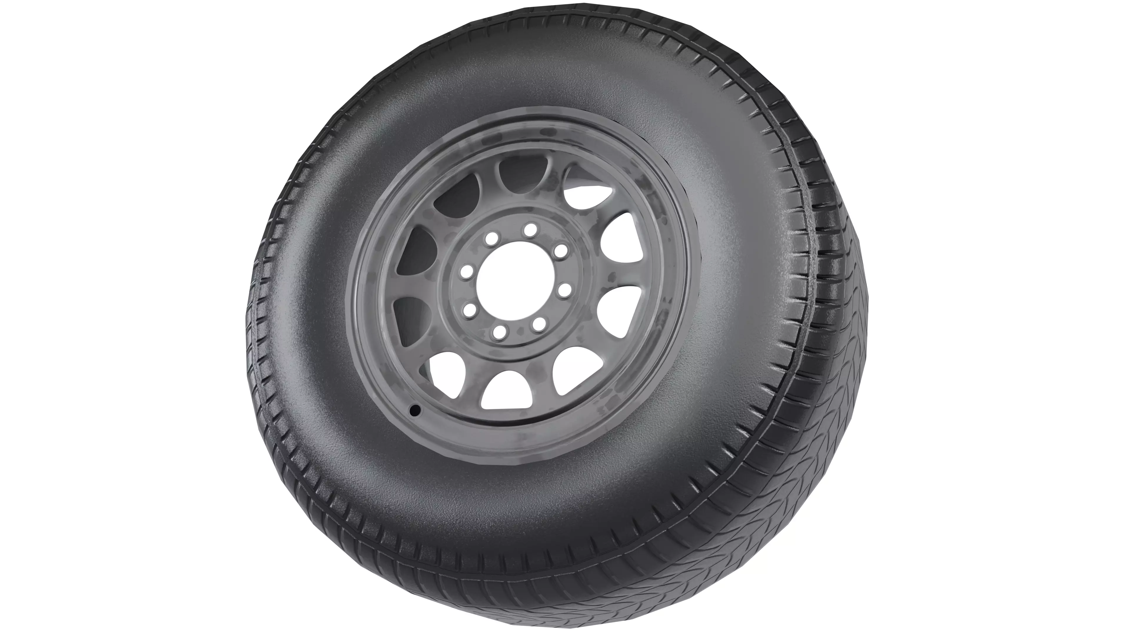 Rim And Tire V6 Low-poly 3D model