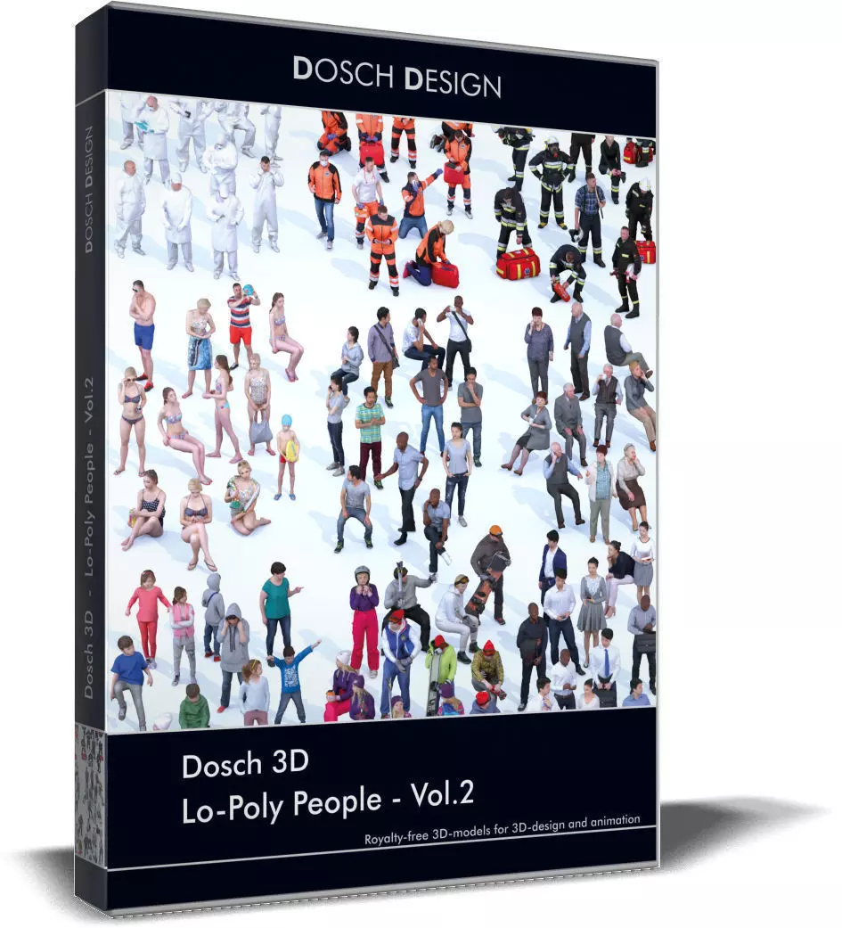 Dosch 3D - Lo-Poly People Vol 2 Low-poly 3D model_0
