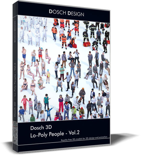 Dosch 3D - Lo-Poly People Vol 2 Low-poly 3D model