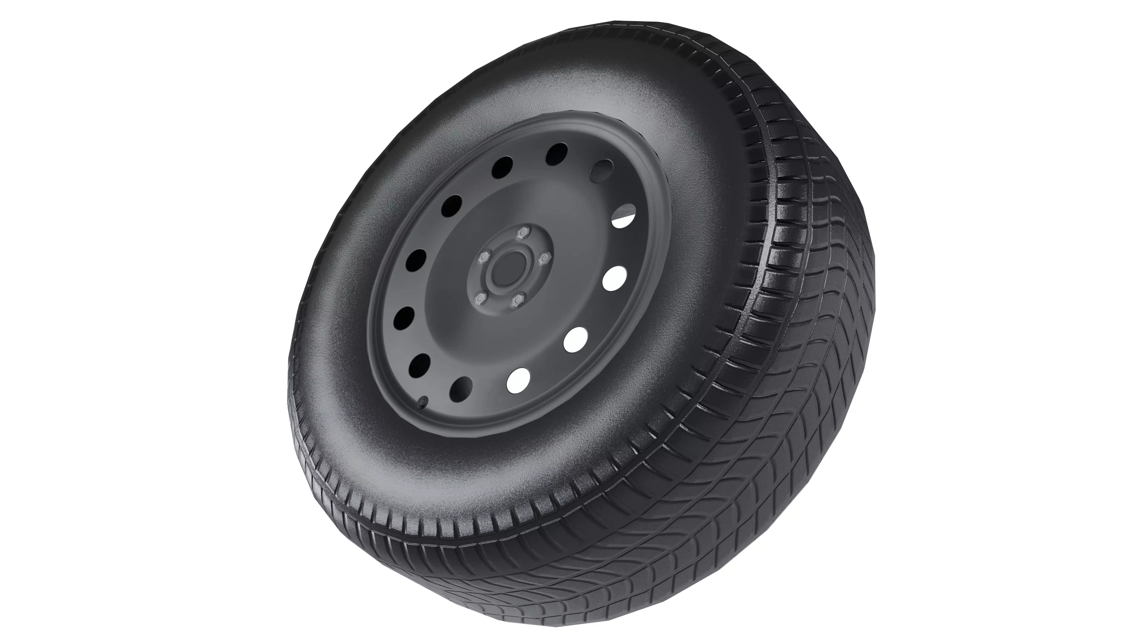 Rim And Tire V7 Low-poly 3D model