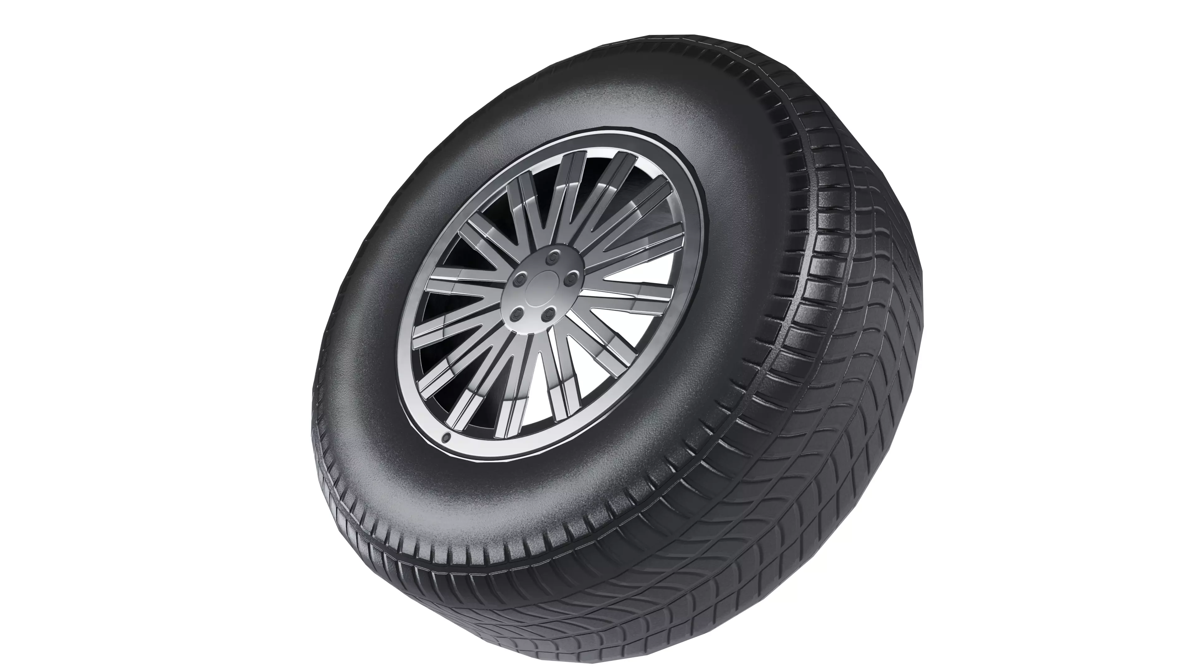 Rim And Tire V11 Low-poly 3D model