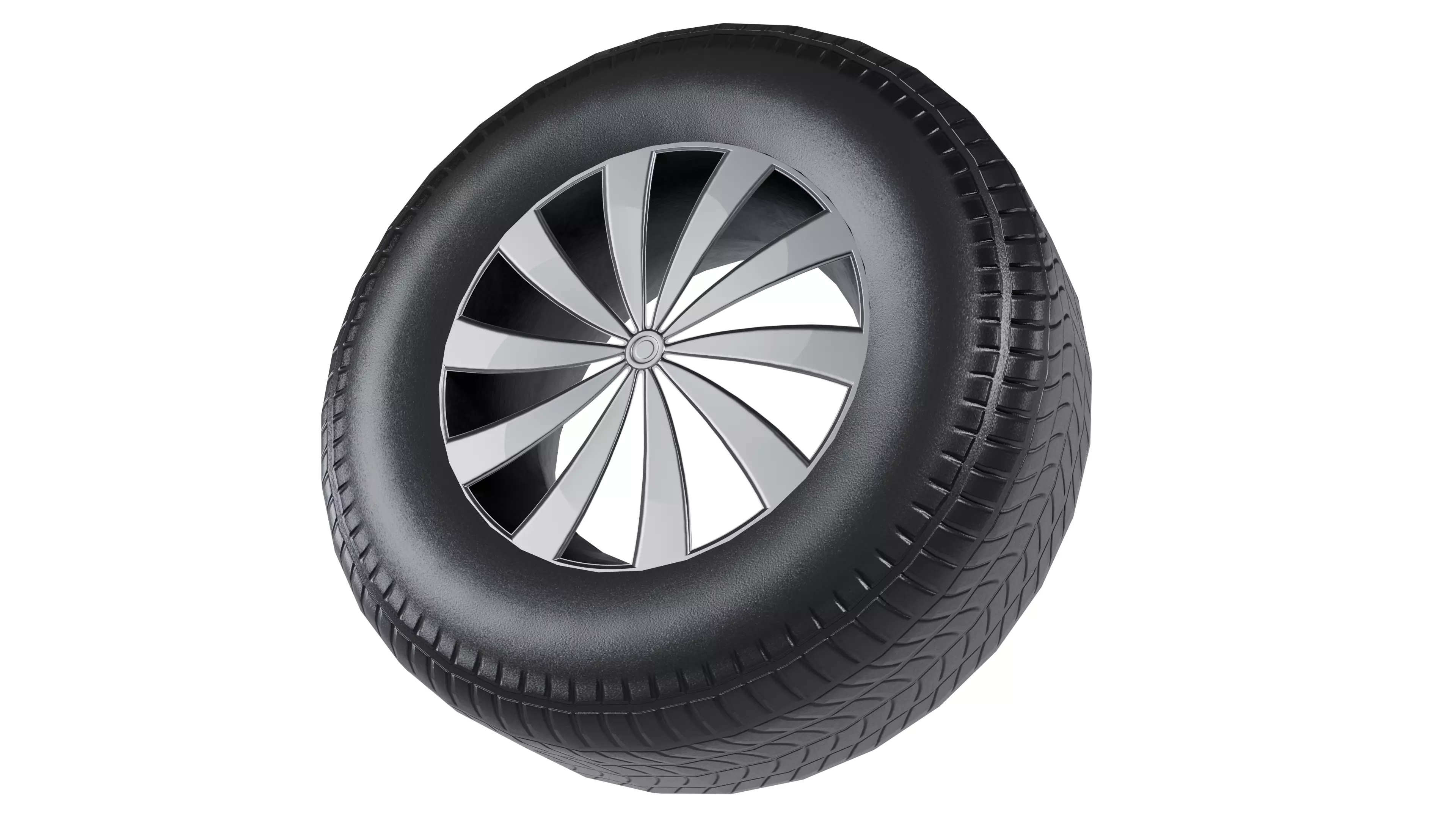 Rim And Tire V12 Low-poly 3D model
